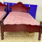 Regular Nicholas Bed Rosewood Polish (Mattress Sold Separately)