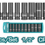 Total 10pcs Socket Set 1/2"