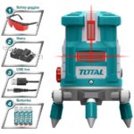 Total Self-Leveling Line Laser with Trip