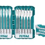 Total Flat Wood Bit Set 12pcs