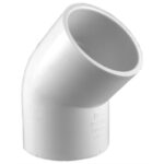PVC 45 Degree Elbow (Bend) 1/2"