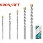 Total Masonry Drill Bit Set Pack 5PCS