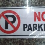 No Parking Sticker