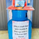 SHELL GAS PACKAGE 20lbs Gas With Bottle, 2B Gas Stove & Fittings