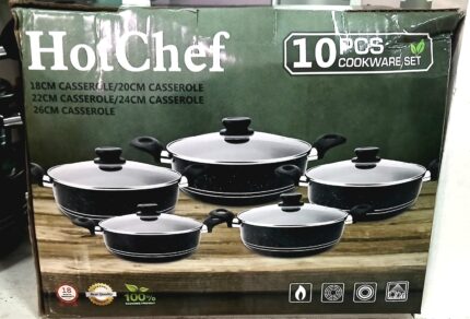 HotChef 10pcs Set Stainless Steel Pots