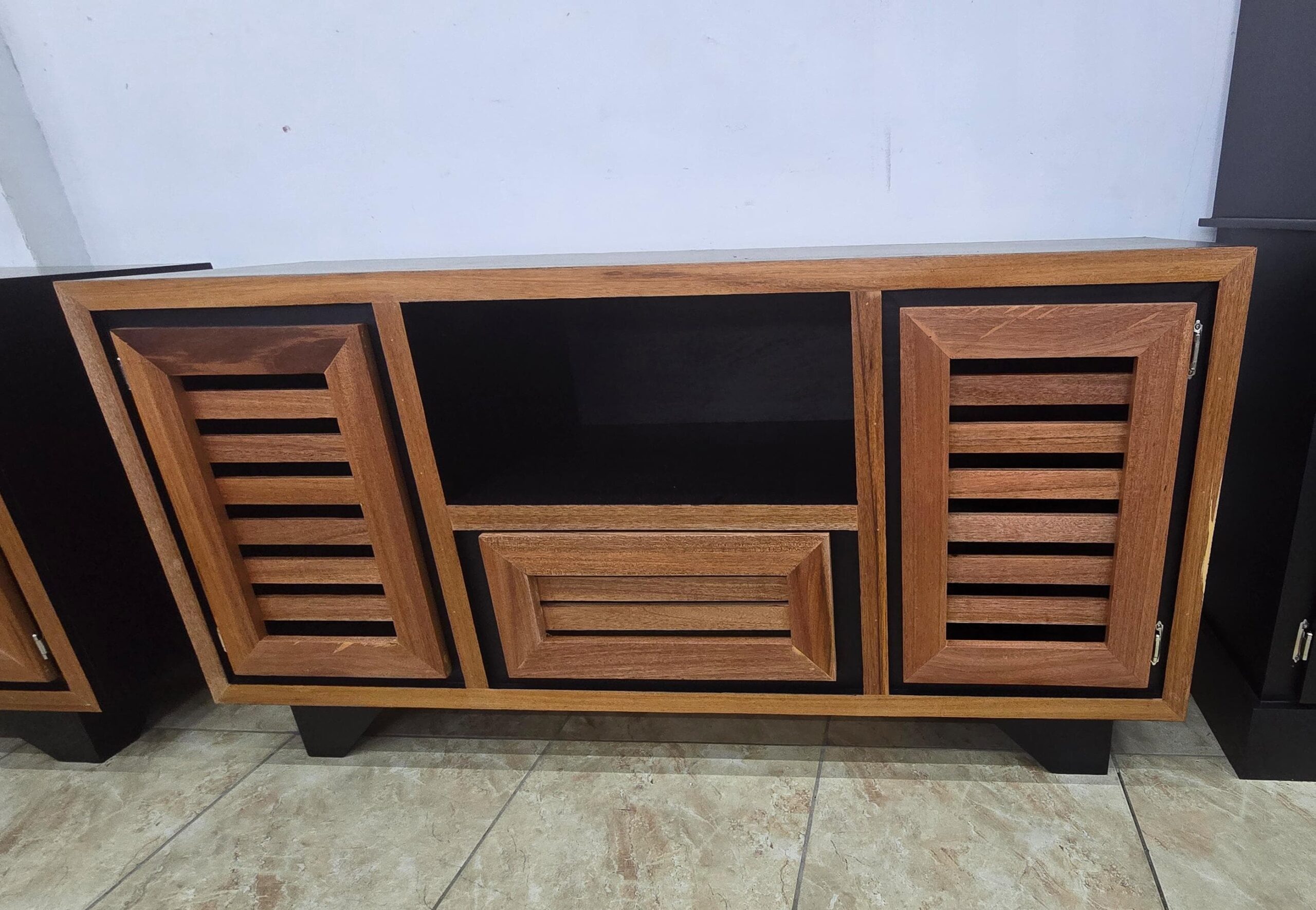 Alex Tv Stand Unit Dark Oak Flat