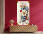 3D floral wall art panel - Image 8