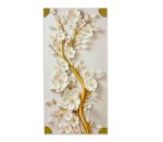 3D floral wall art panel