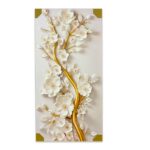 3D floral wall art panel