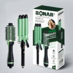 3 Stick Curling Iron And Straightener Comb - Image 2