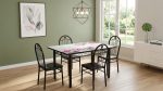 5pcs Glass Dinette Set - Image 3
