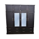 4 Door Wardrobe (DARKOAK FLAT)