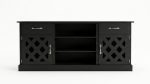 Amanda Television Stand-(Darkoak Flat)