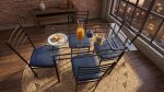 5pcs Glass Rectangel Dinette Set - Image 2