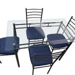 5pcs Glass Rectangel Dinette Set