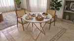 Round Table with folding foot - Image 2