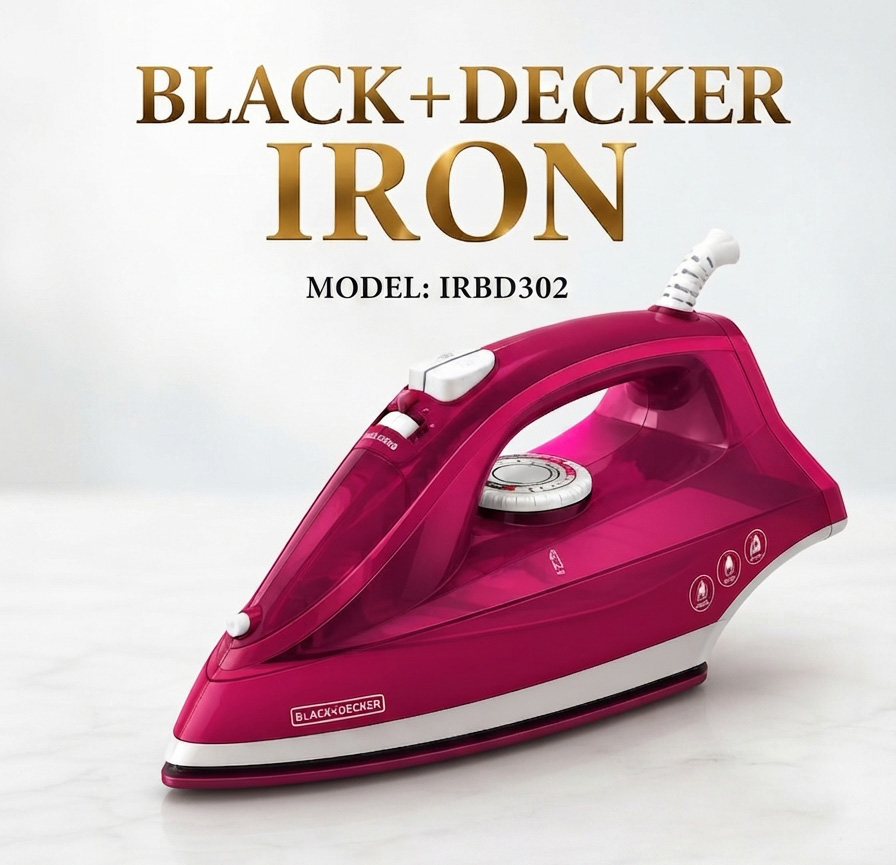 BDI (2) Black & Decker Iron (Model: IRBD302) - Image 1