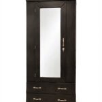 Single Door Wardrobe (Darkoak Flat)