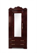 Single Door Wardrobe (Rosewood Polish)